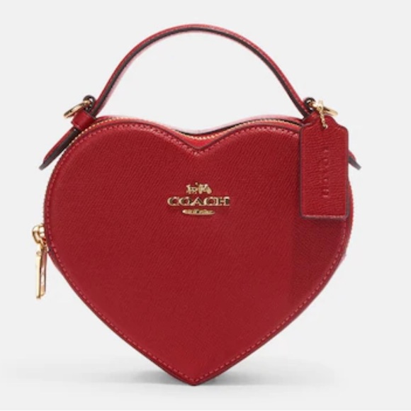 Red Coach Heart bag - Picture 1 of 2
